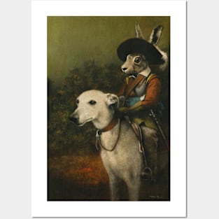 Hare And Whippet Cavalry Posters and Art